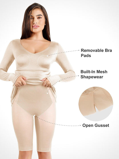 Built-In Shapewear Shine Dress Or Bodysuit