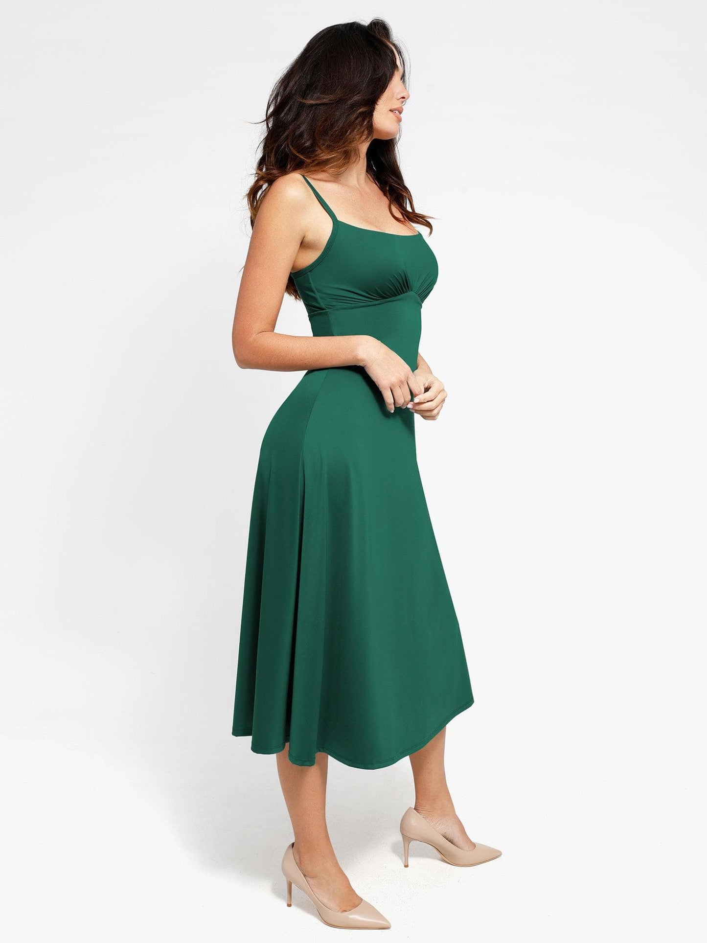 The Shapewear Dress A-Line Slip Midi