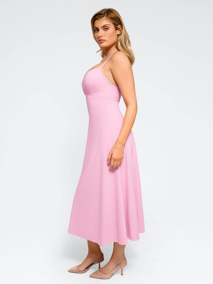 The Shapewear Dress A-Line Slip Midi