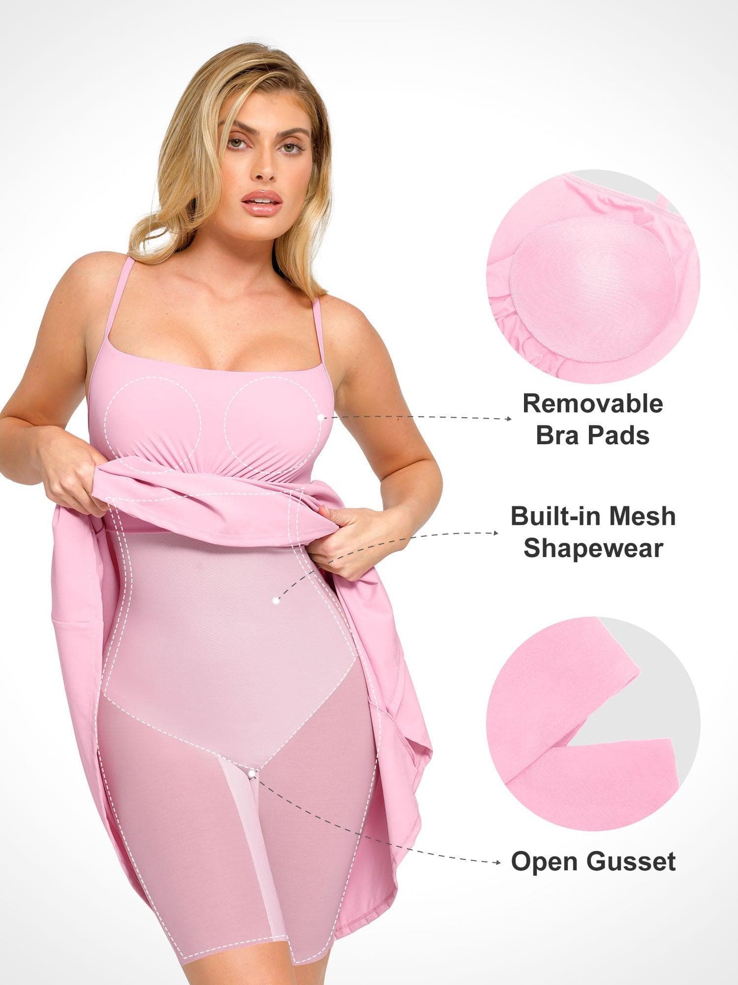 The Shapewear Dress A-Line Slip Midi