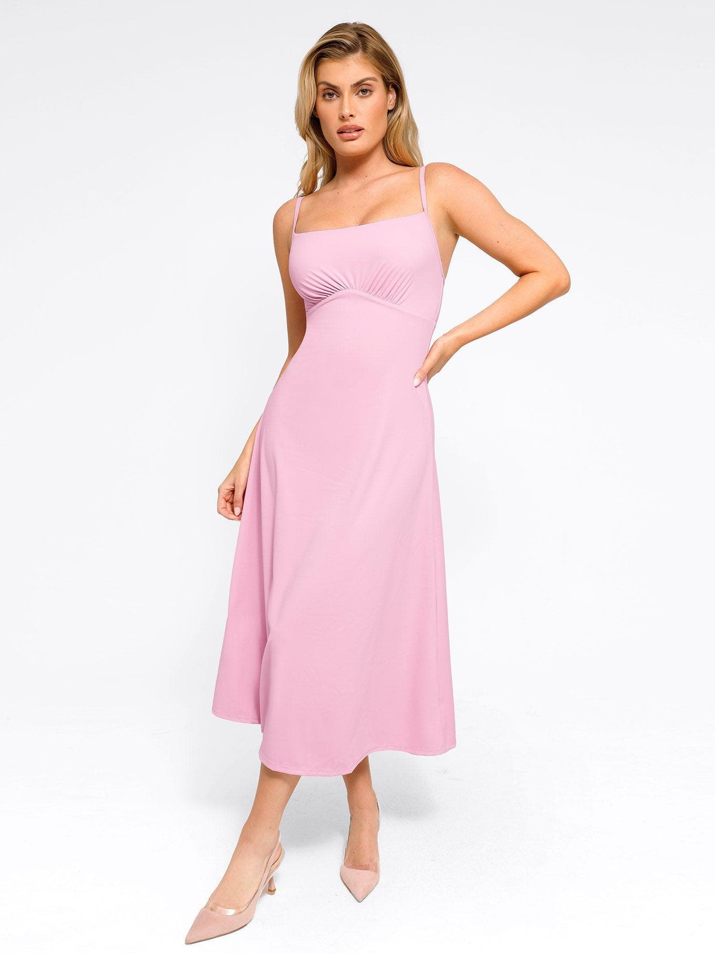 The Shapewear Dress A-Line Slip Midi