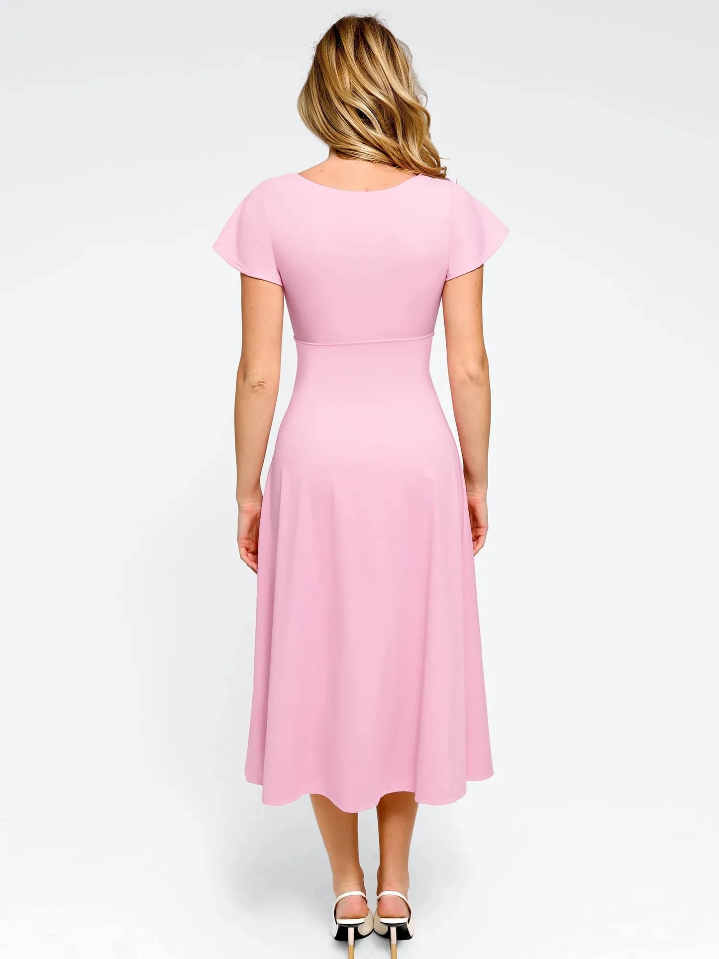 The Shapewear Dress A-Line Square Neck Midi