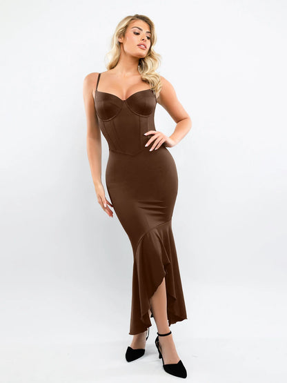 The Shapewear Dress Corset Style Mermaid Hem Slip Maxi