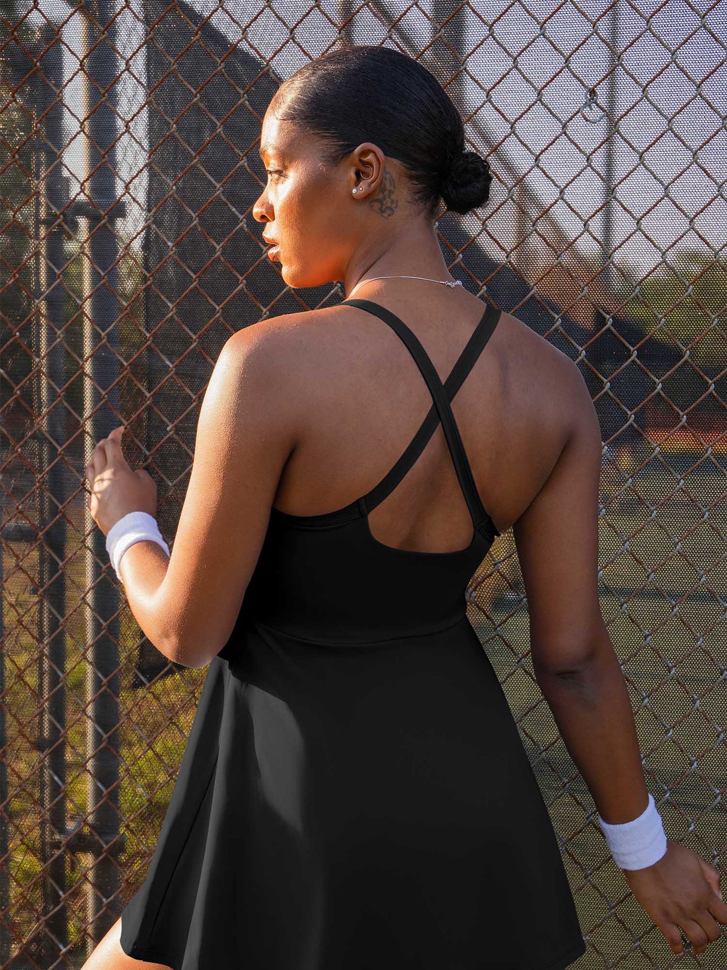 The Shapewear Dress Pet Hair Resistant Workout Crisscross Back