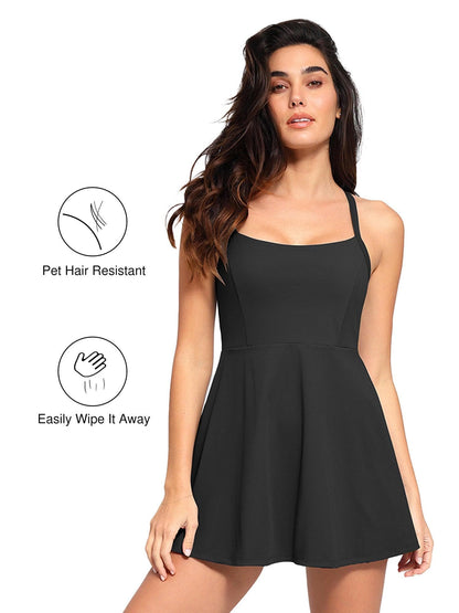 The Shapewear Dress Pet Hair Resistant Workout Crisscross Back