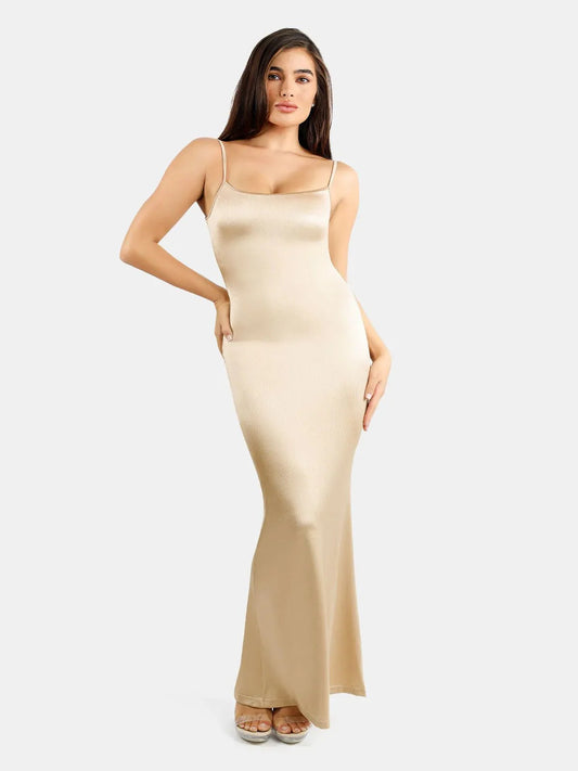 The Shapewear Dress Slip Shine Maxi