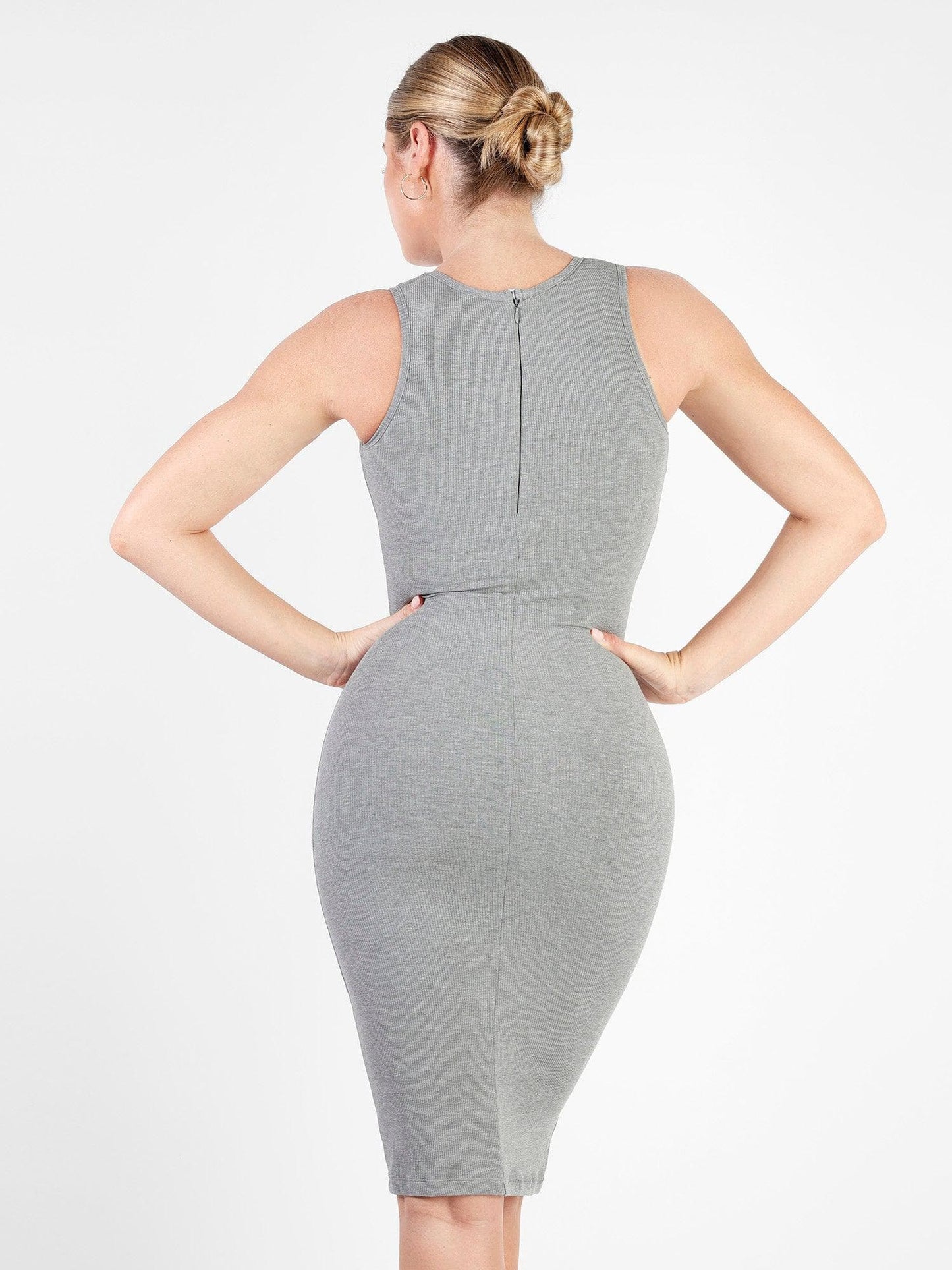 The Shapewear Dresses Crew Neck Sleeveless Midi