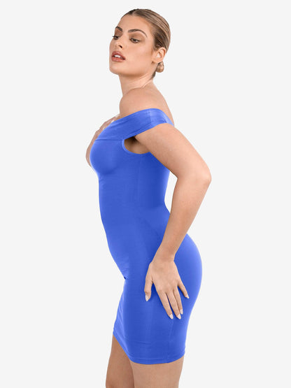 The Shapewear Dresses Crew Neck Sleeveless Midi