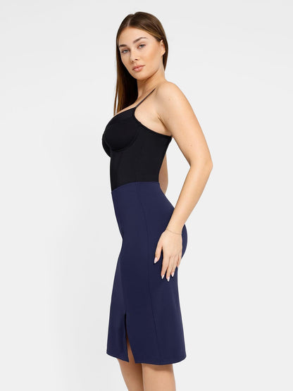 The Shapewear Skirt Workwear Split Midi